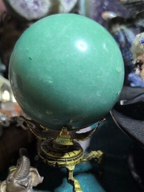 Green Aventurine (With Red Aventurine Halo)